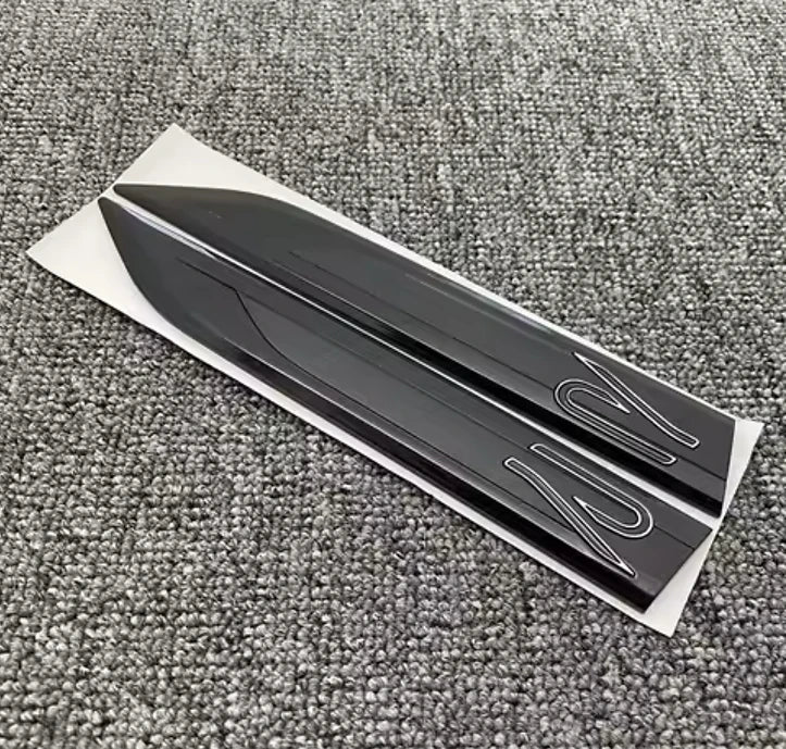 VW MK8 STYLE "R" BADGE (PAIR) - WING/FENDER