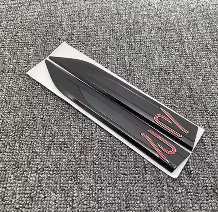 VW MK8 STYLE "R" BADGE (PAIR) - WING/FENDER