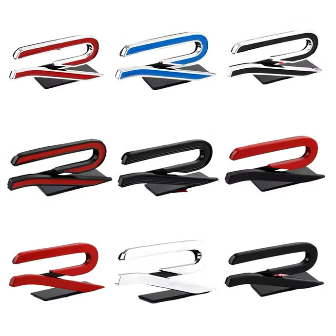 VW “R” BADGE - MK8 STYLE - FRONT BADGE