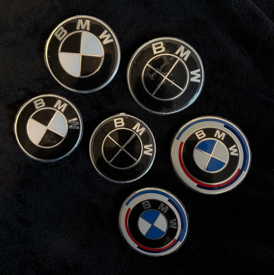 BMW LOGO REPLACEMENT BADGES - VARIOUS COLOUR WAYS