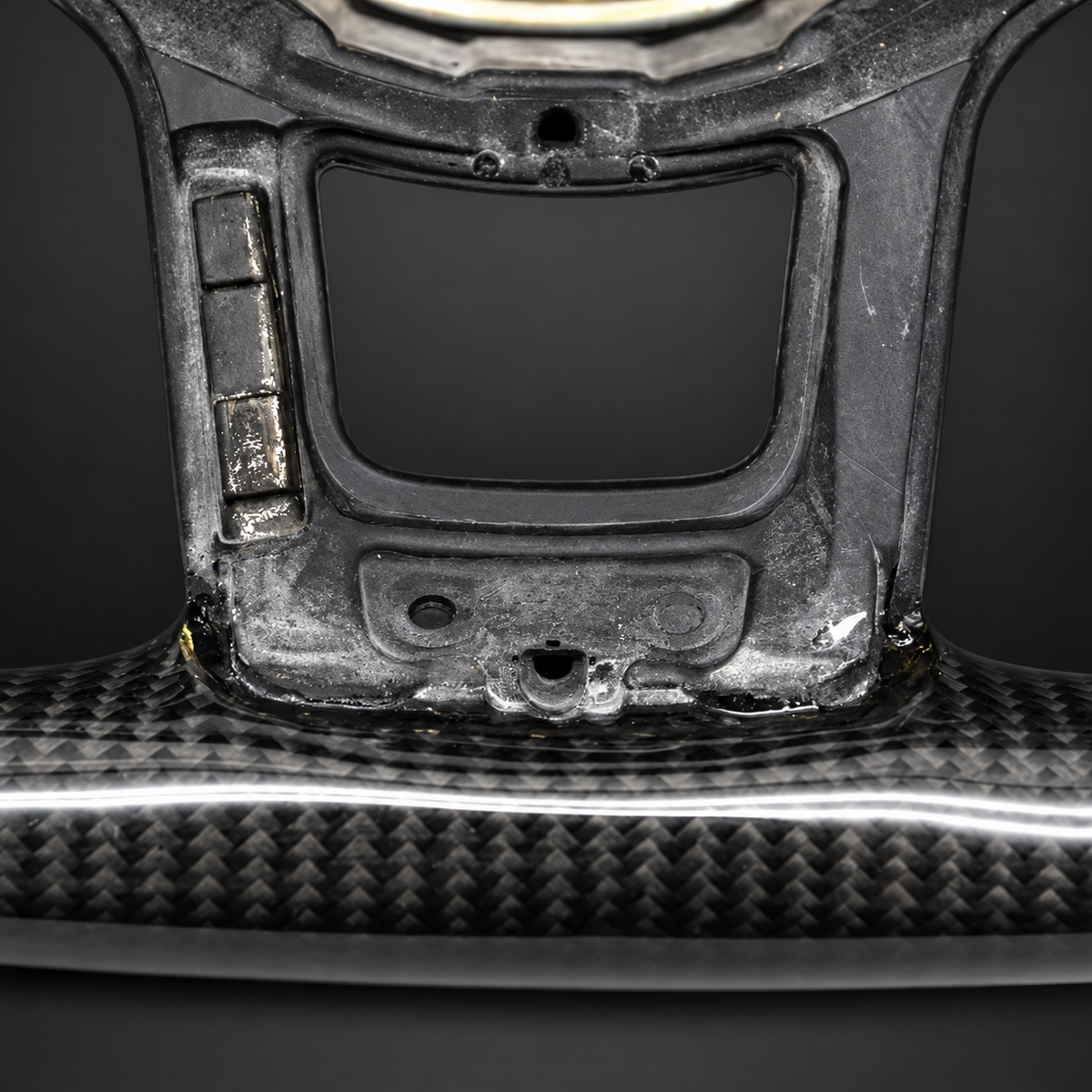 VW CARBON FIBER ALCANTARA STEERING WHEEL