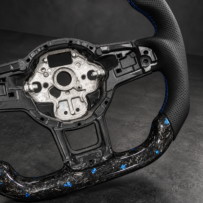 VW FORGED CARBON FIBER ALCANTARA / LEATHER STEERING WHEEL