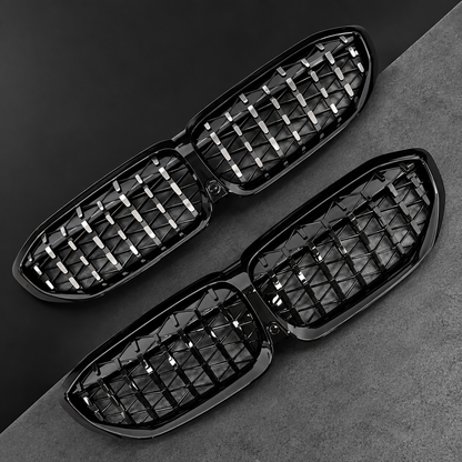 BMW 3 SERIES G20 / G21 - FRONT KIDNEY GRILLS - DIAMOND STYLE