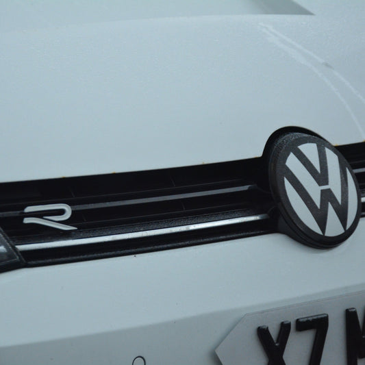 VW “R” BADGE - MK8 STYLE - FRONT BADGE