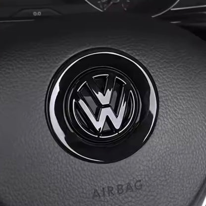 VW STEERING WHEEL 'VW' BADGE EMBLEM/OVERLAY - BASE MODELS