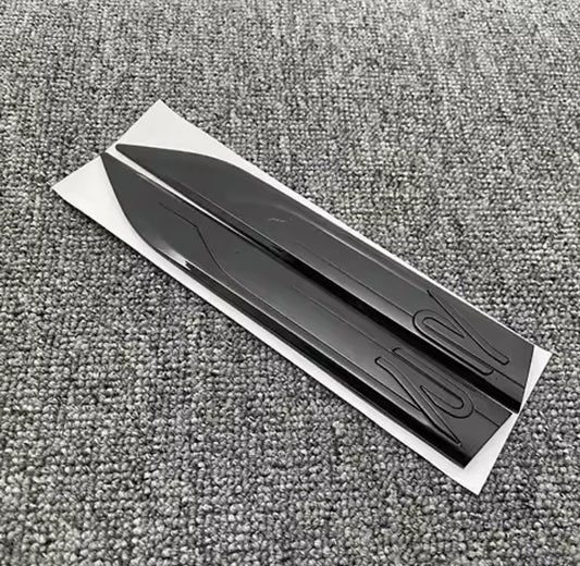 VW MK8 STYLE "R" BADGE (PAIR) - WING/FENDER