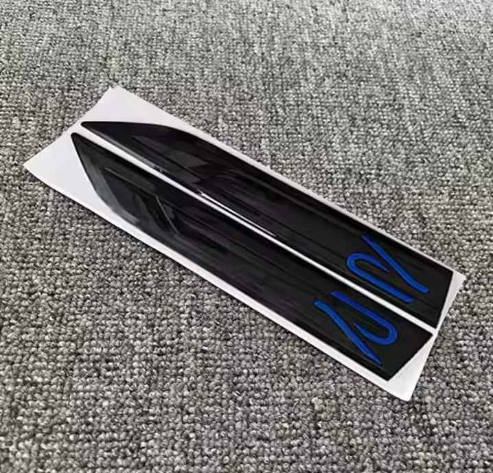 VW MK8 STYLE "R" BADGE (PAIR) - WING/FENDER