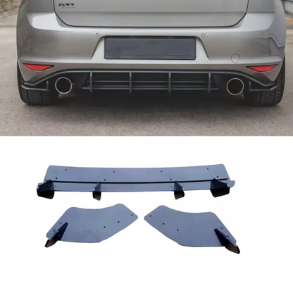 VW MK7 GOLF GTI REAR DIFFUSER & SIDE SPATS