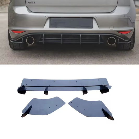 VW MK7 GOLF GTI REAR DIFFUSER & SIDE SPATS