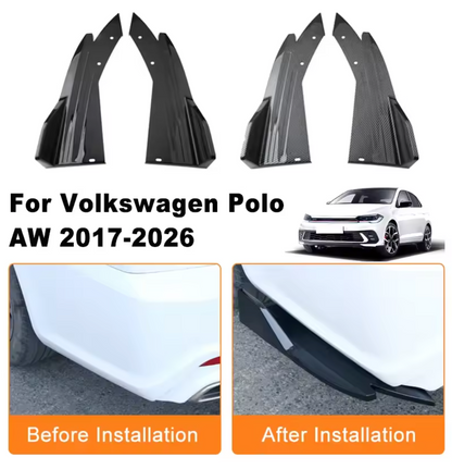 VW MK6 POLO REAR SIDE SPATS WITH FIN (AW)
