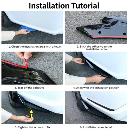 VW MK6 POLO REAR SIDE SPATS WITH FIN (AW)