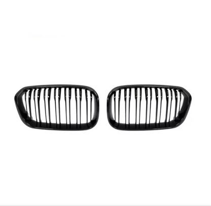 BMW 1 SERIES F20 / F21 - FRONT KIDNEY GRILLS - DOUBLE SLATS