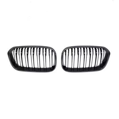 BMW 1 SERIES F20 / F21 - FRONT KIDNEY GRILLS - DOUBLE SLATS