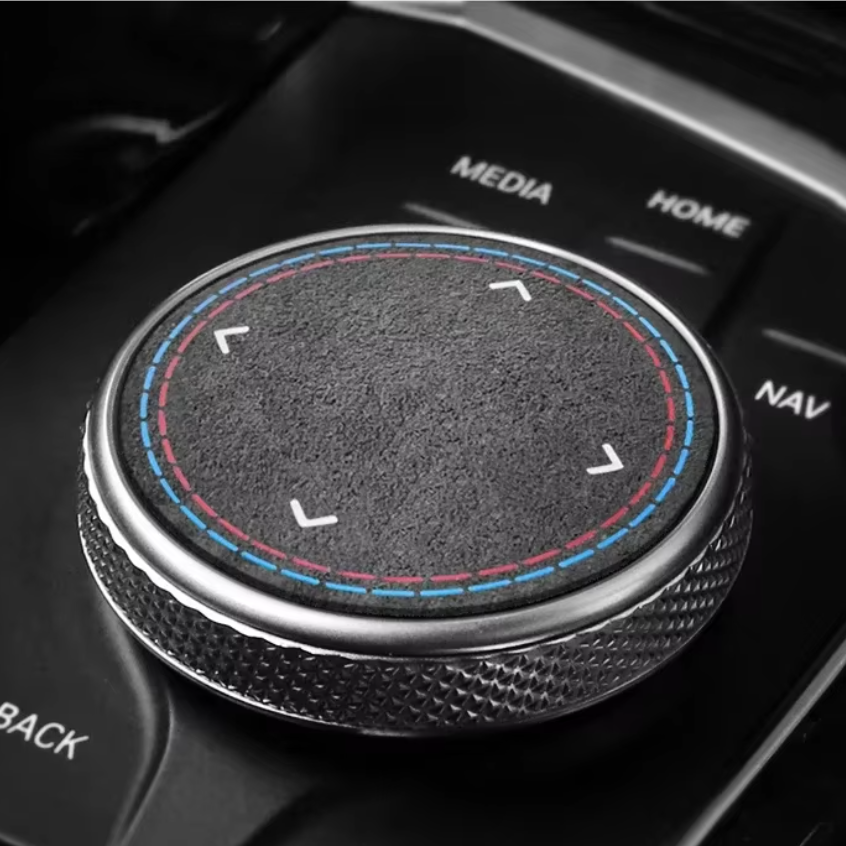 BMW MULTIMEDIA CONTROL COVER - ALCANTARA / CARBON