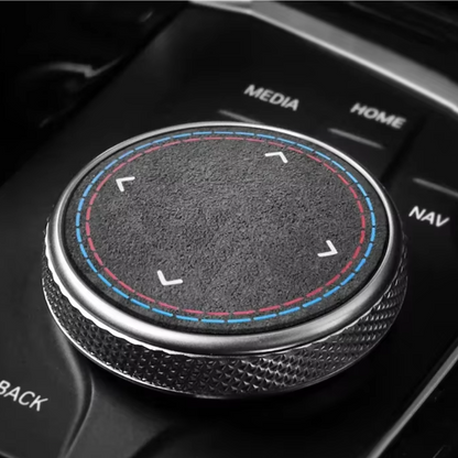 BMW MULTIMEDIA CONTROL COVER - ALCANTARA / CARBON