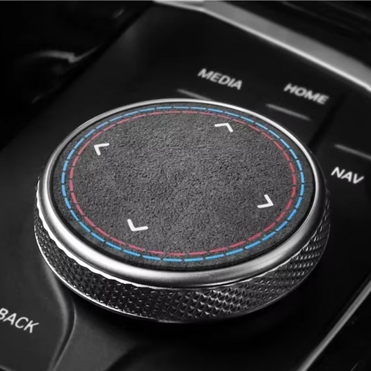 BMW MULTIMEDIA CONTROL COVER - ALCANTARA / CARBON