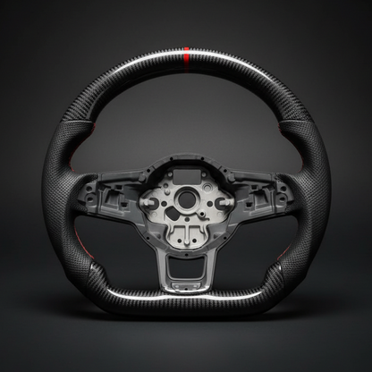 VW CARBON FIBER ALCANTARA STEERING WHEEL