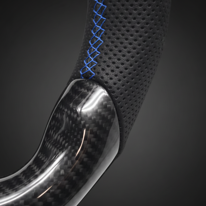 VW CARBON FIBER ALCANTARA STEERING WHEEL