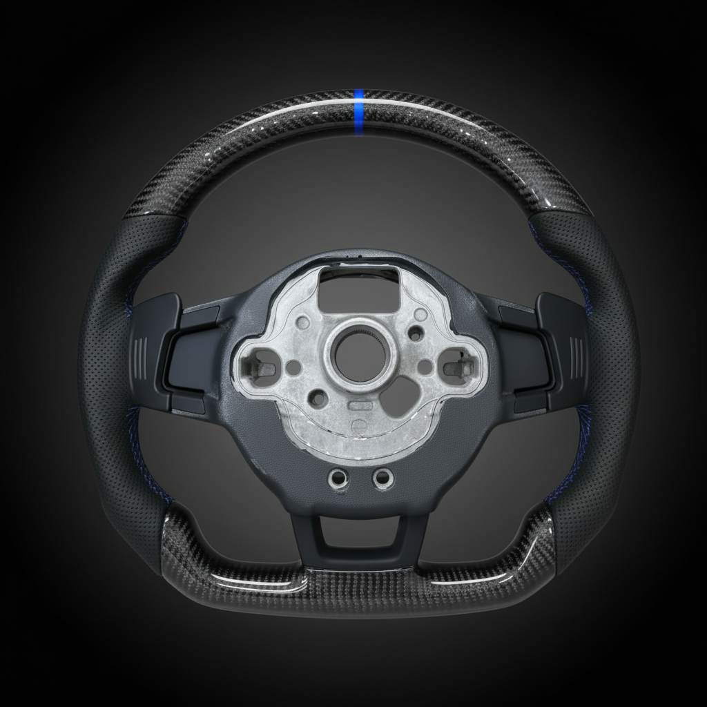VW CARBON FIBER ALCANTARA STEERING WHEEL