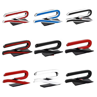 VW “R” BADGE - MK8 STYLE - FRONT BADGE