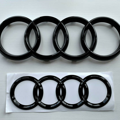 AUDI GLOSS BLACK BADGES (FRONT & REAR)